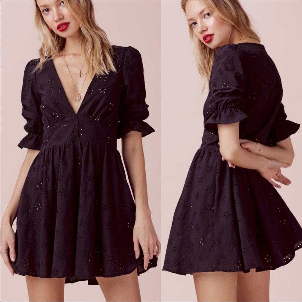 NEW For Love &Lemons Spring Eyelet Swing Dress
